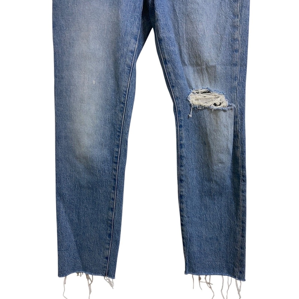 Madewell The Perfect Vintage Jean High Rise Straight Distressed Blue Denim 24P - Picture 10 of 12